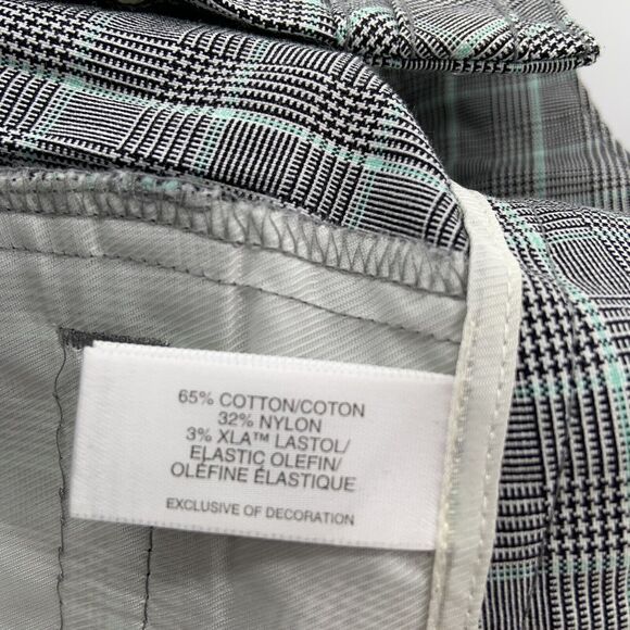 Cutter Buck Golf Shorts DryTech Mint Plaid Size 2 Quick Dry Walk Pickleball NWT - Picture 11 of 12